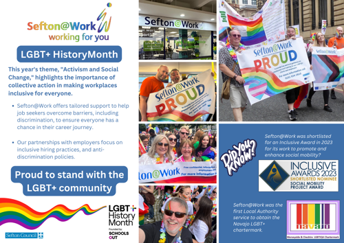 Sefton at Work Proud to support LGBT+ History Month Image